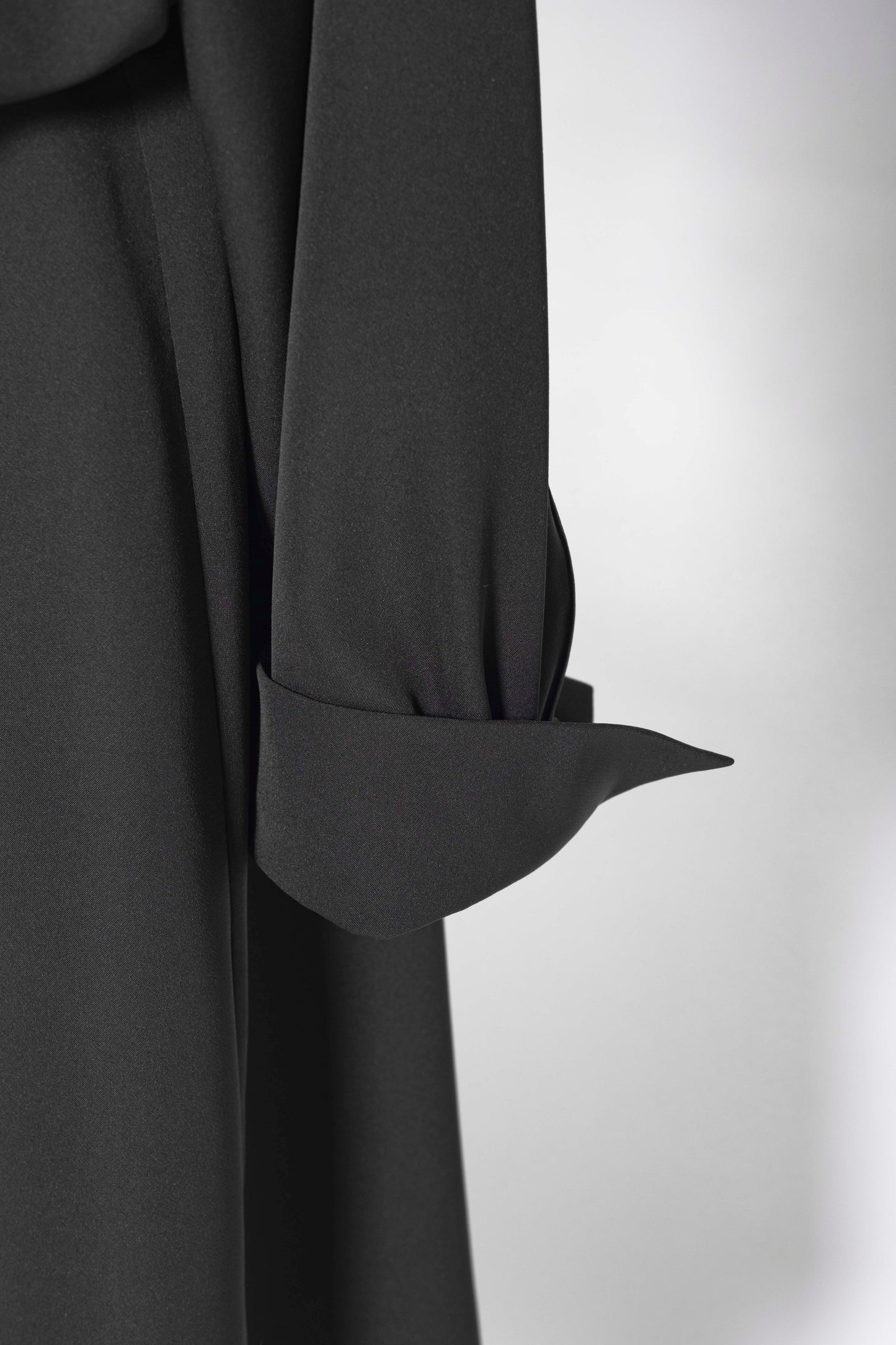 Abito a chemisir nero con coulisse