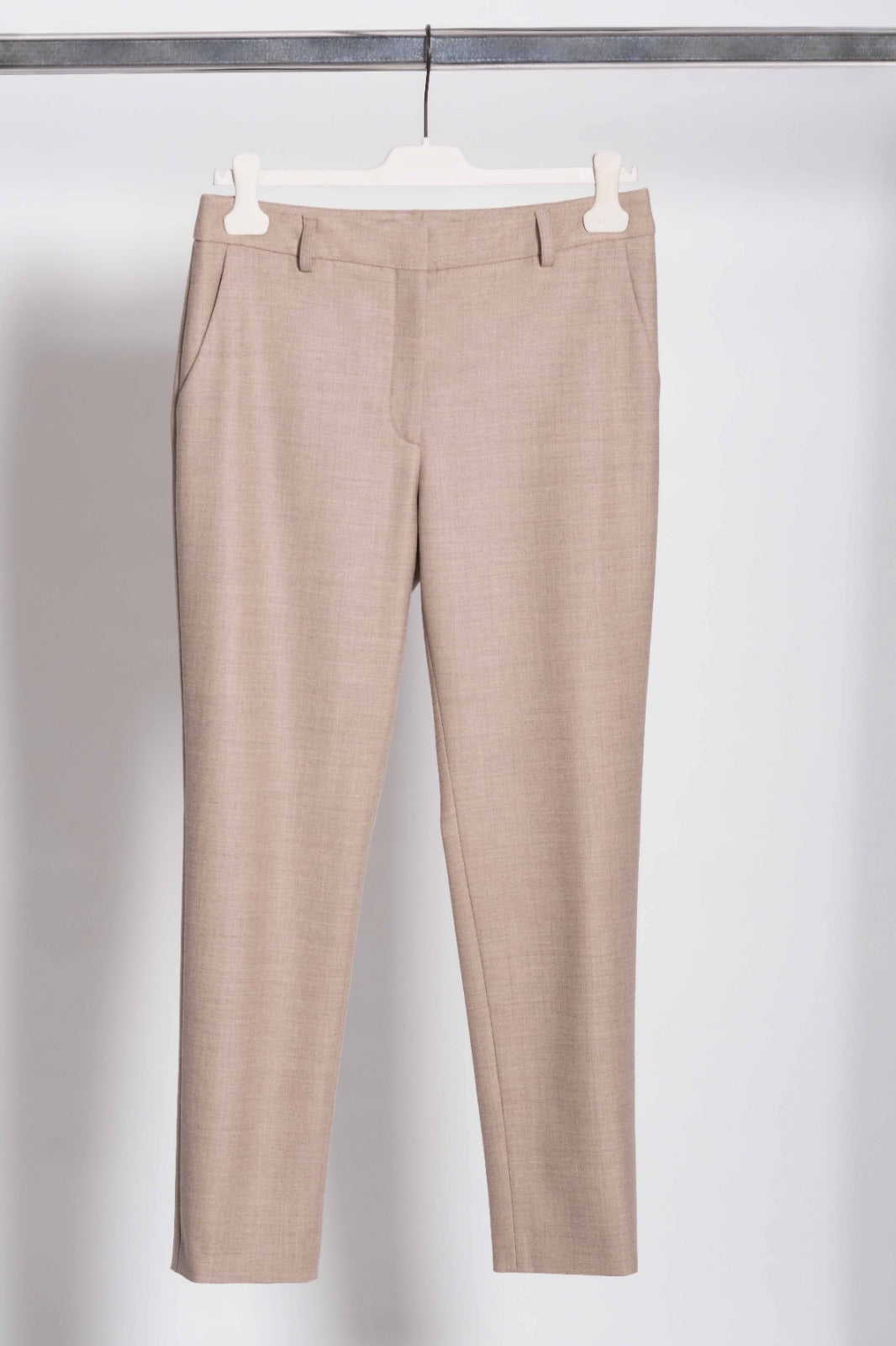 Pantalone a sigaretta beige