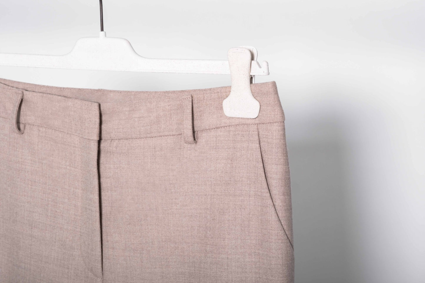 Pantalone a sigaretta beige