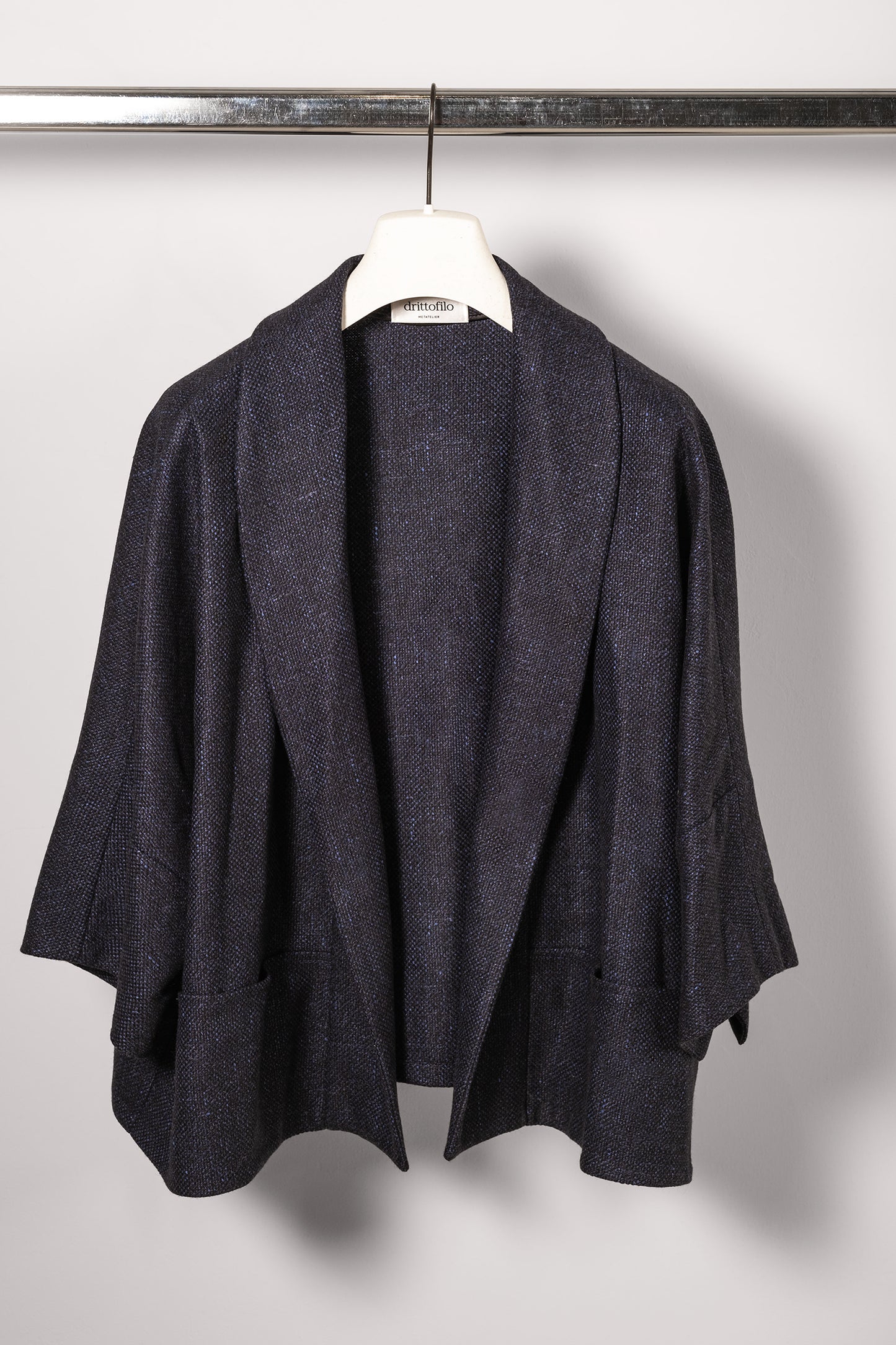Cappa Kimono "Midnight Blue" strutturata
