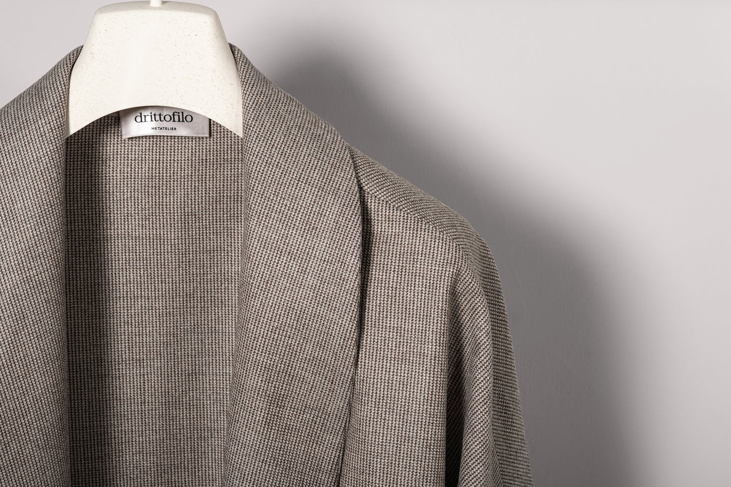 Cappa Kimono "Sandy Houndstooth" strutturata