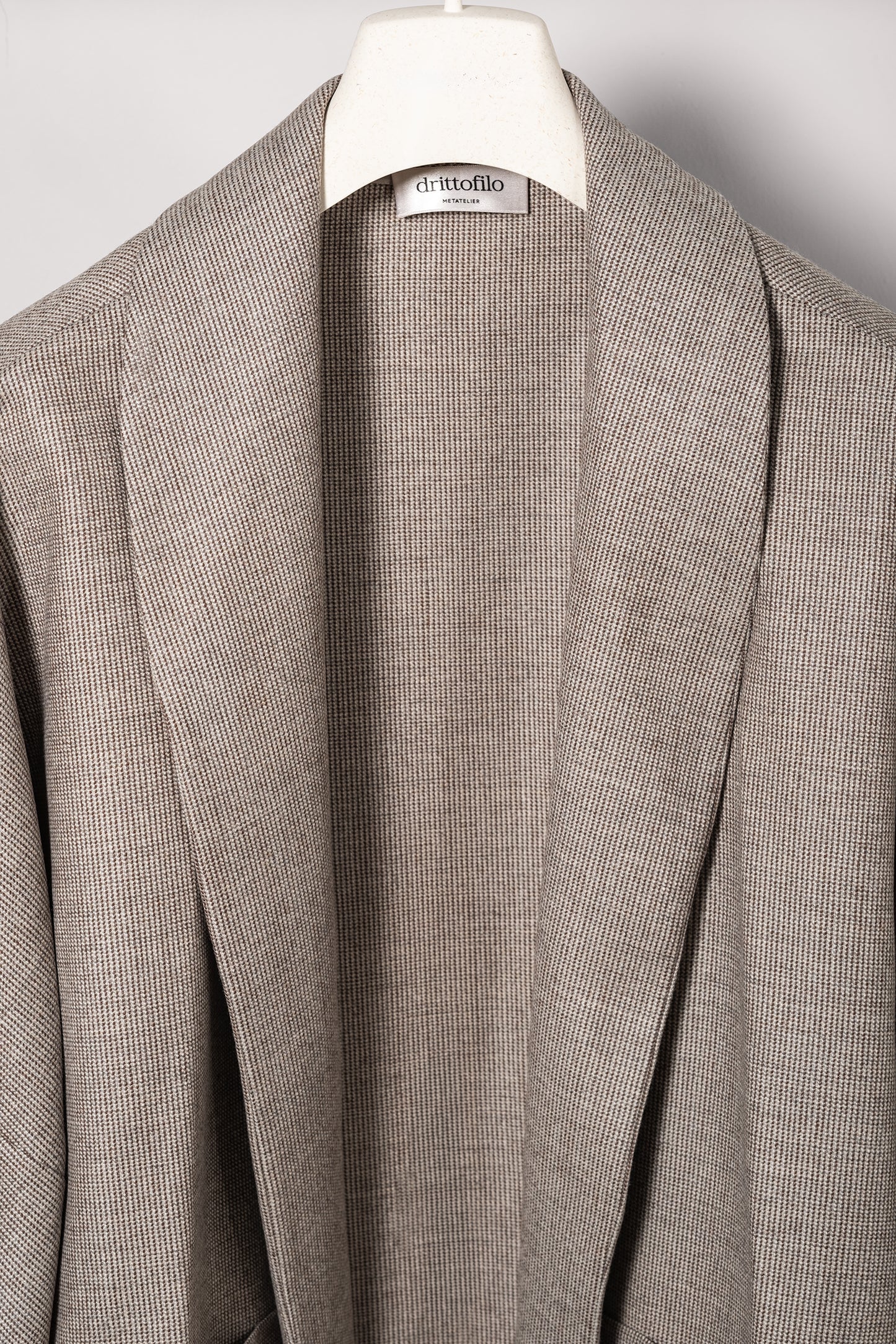 Cappa Kimono "Sandy Houndstooth" strutturata