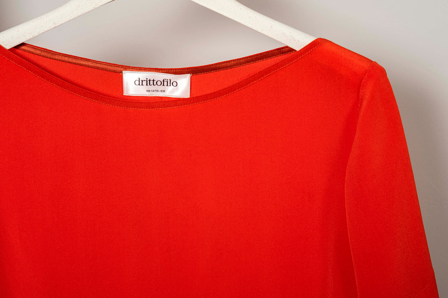 Maglietta scollo a barchetta "Crimson Red"