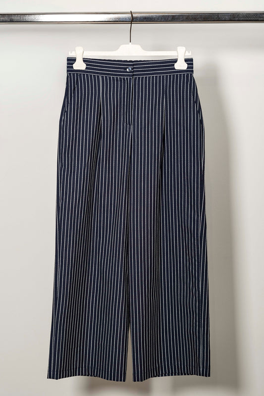 Pantalone Andreea "Navy Pinstripe"