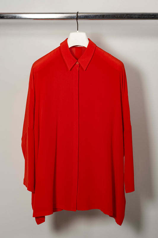 Camicia Over "Crimson Red"