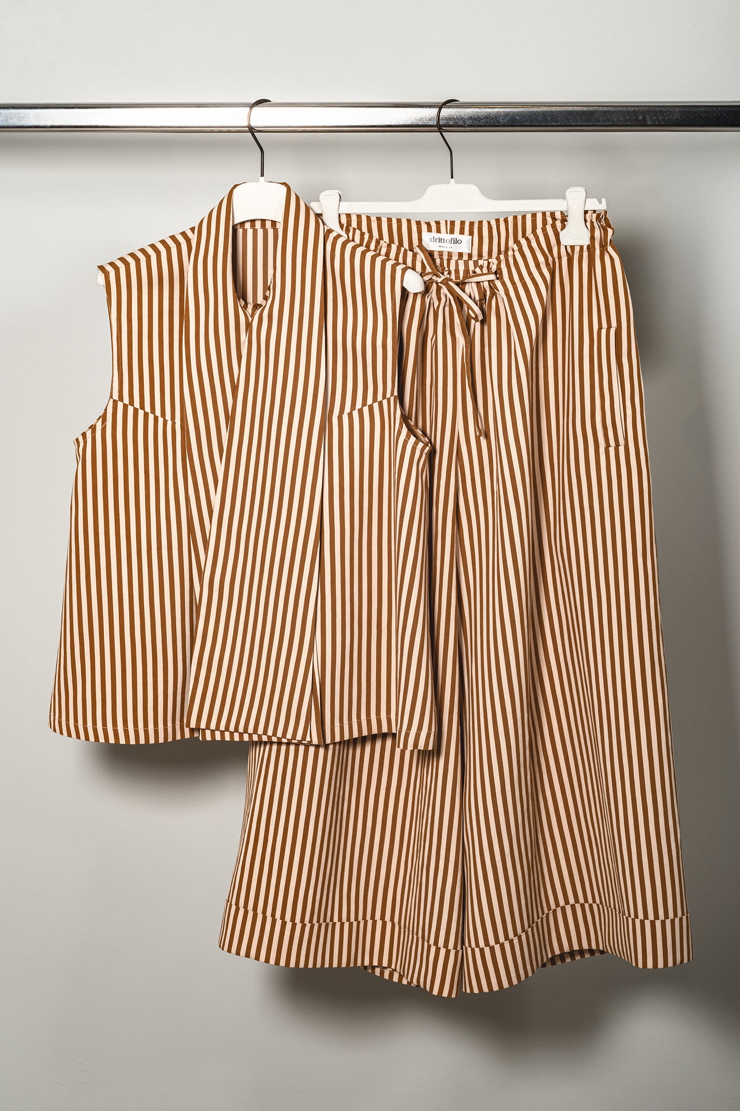 Camicia Matilde "Camel Striped"