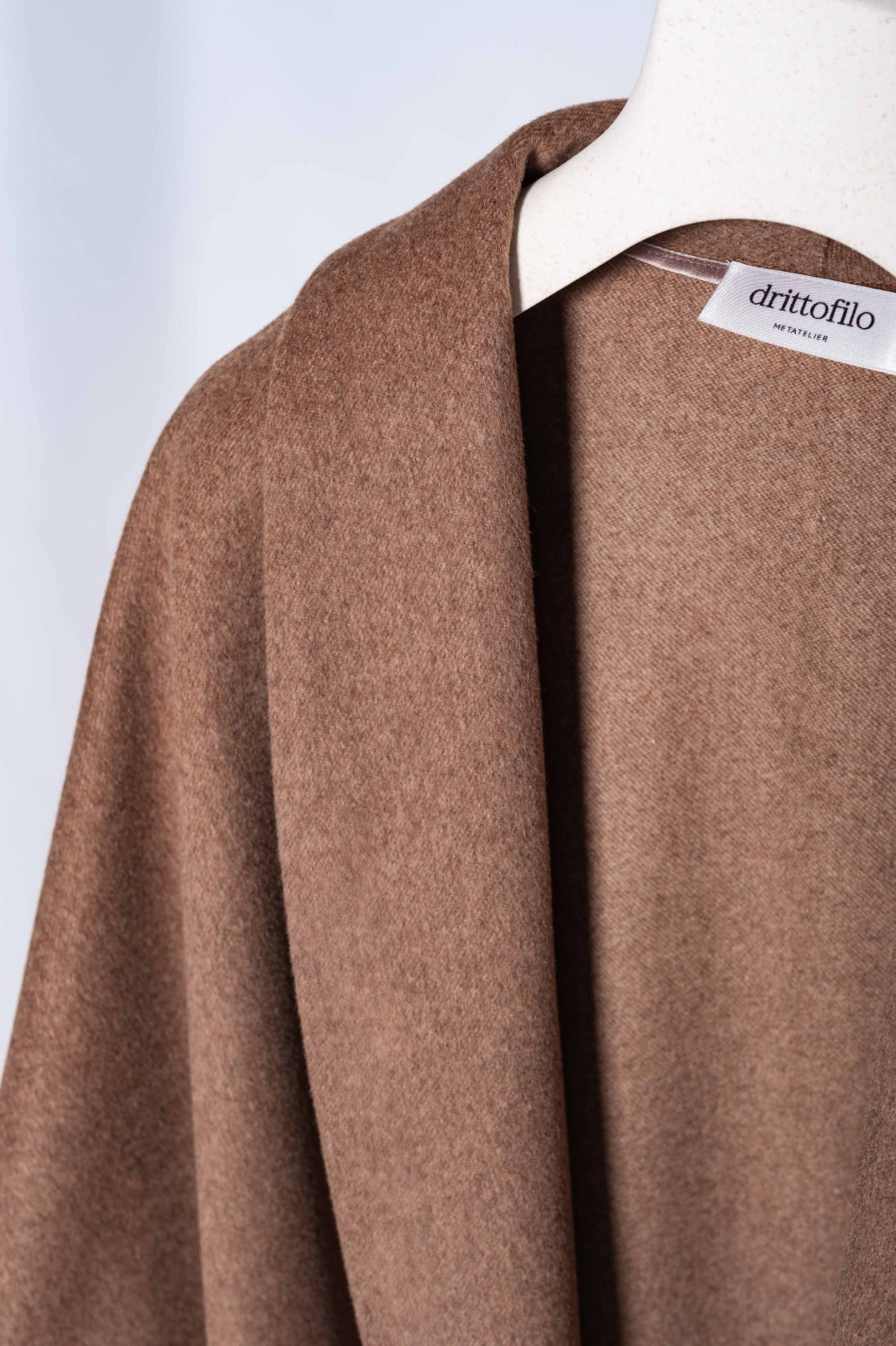 Giacca kimono in lana cammello