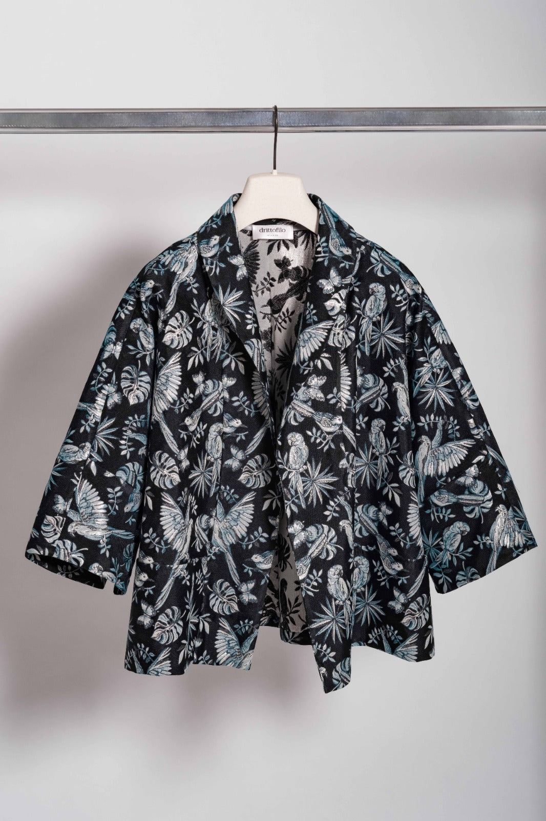 Giacca kimono damascata