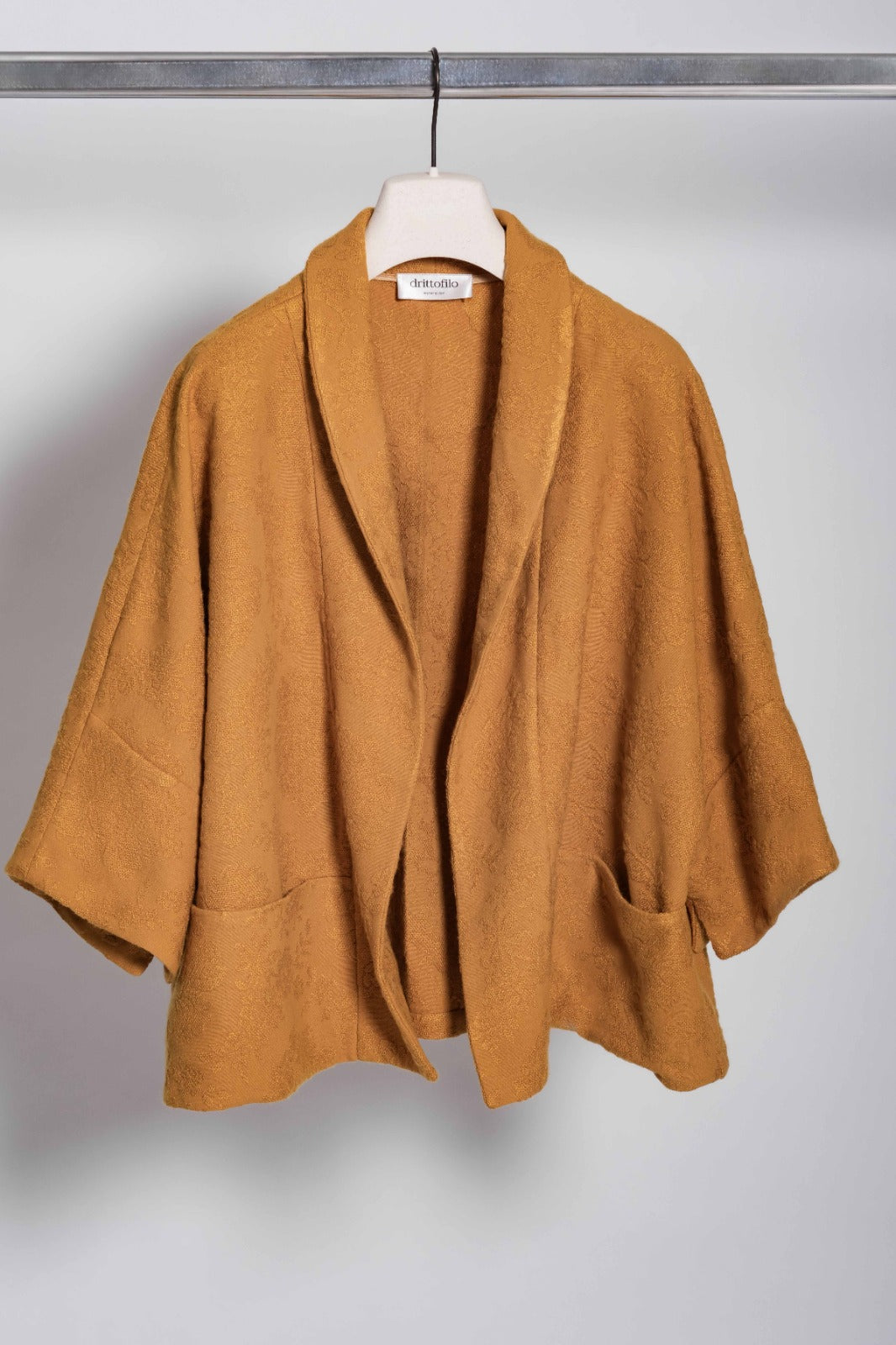 Giacca kimono ocra